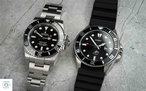 casio duro vs rolex|Casio duro bracelet review.